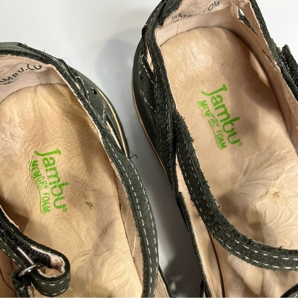 Jambu Spain gray leather memory foam sandals size 9 - Picture 5 of 9